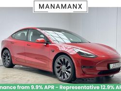 Red Used 2021 Tesla Model 3 Performance Sedan | £22,790 (Fair price)
