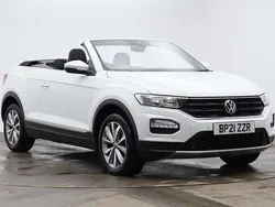 White Used 2021 VW T-Roc Cabriolet Design Cabriolet | £20,995 (Fair price)