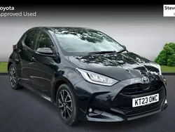 Black Used 2023 Toyota Yaris Hybrid Design Hatchback | £17,465 (Fair price)