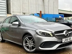 Grey Used 2018 Mercedes A180 AMG line Hatchback | £13,300 (Fair price)