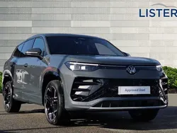 Dolphin grey metallic Used 2025 VW Tayron R-line SUV | £46,490 (Expensive)