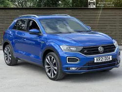 Blue Used 2021 VW T-Roc R-line SUV | £19,600 (Good price)
