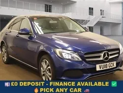 Blue Used 2018 Mercedes C350 Premium Plus Sedan | £14,749