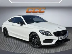 White Used 2017 Mercedes C250 AMG line Coupe | £12,490 (Fair price)