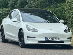 White Used 2020 Tesla Model 3 Long Range Sedan | £12,995 (Fair price)