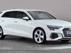 White Used 2022 Audi A3 e-tron Comfort Hatchback | £19,648 (Fair price)
