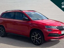 Red Used 2022 Skoda Karoq SportLine SUV | £22,825 (Fair price)
