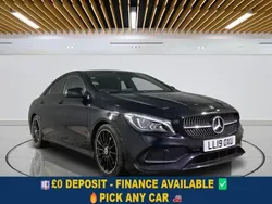 Black Used 2019 Mercedes CLA220 AMG line Sedan | £16,699 (Fair price)