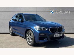 Blue Used 2021 BMW X3 M Sport SUV | £27,498 (Good price)