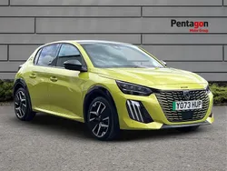Yellow Used 2024 Peugeot e-208 GTi Hatchback | £17,000 (Good price)