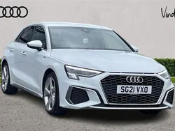 White Used 2021 Audi A3 S-Line Hatchback | £18,400 (A bit pricey)