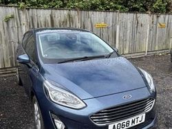 Chrome blue Used 2018 Ford Fiesta Zetec Hatchback | £8,999 (Fair price)