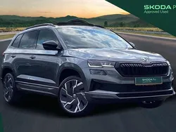 Graphite grey metallic Used 2024 Skoda Karoq SportLine SUV | £24,224 (Good price)