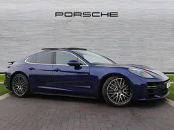 Gentian blue metallic New 2024 Porsche Panamera 4 Sedan | £100,000 (A bit pricey)