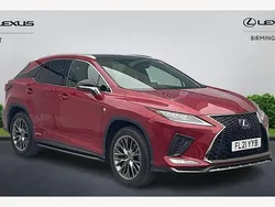 Red Used 2021 Lexus RX450h Sport Line SUV | £35,074 (A bit pricey)