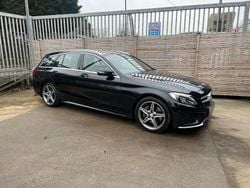 Black Used 2016 Mercedes C250 AMG line Estate | £9,800 (Good price)