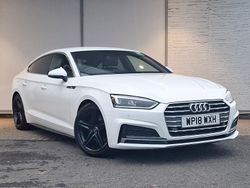 White Used 2018 Audi A5 S-Line Hatchback | £18,498 (A bit pricey)