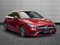 Red Used 2021 Mercedes A200 AMG line Sedan | £18,895 (Fair price)