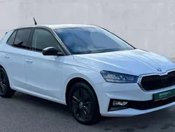 Moon white metallic black magic pearlescent Used 2024 Skoda Fabia Colour Edition Hatchback | £16,290 (Fair price)