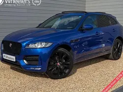 Blue Used 2018 Jaguar F-Pace R-Sport SUV | £20,750 (Fair price)