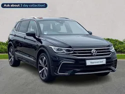 Black Used 2024 VW Tiguan Allspace R-line SUV | £39,999 (Expensive)