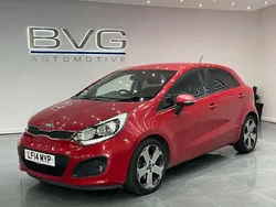 Red Used 2014 Kia Rio 3 Hatchback | £3,994 (Good price)