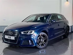 Blue Used 2017 Audi A3 Sportback S-Line Hatchback | £12,695 (Fair price)