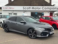 Grey Used 2018 Honda Civic SR Hatchback | £10,999 (Fair price)