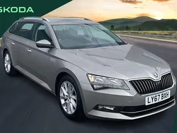 Beige Used 2017 Skoda Superb SE Estate | £13,499 (Fair price)
