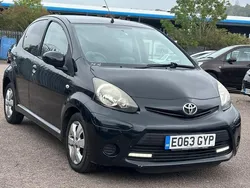 Black Used 2013 Toyota Aygo Style Hatchback | £2,190 (Fair price)
