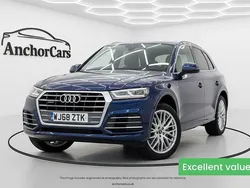 Blue Used 2018 Audi Q5 S-Line SUV | £19,888 (Fair price)