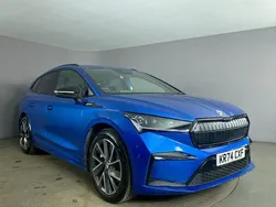 Blue Used 2024 Skoda Enyaq iV SportlinePlus SUV | £30,999 (Expensive)