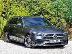 Grey Used 2024 Mercedes C300 AMG Line Premium Estate | £34,998 (Fair price)