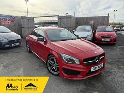 Red Used 2014 Mercedes CLA220 AMG Sedan | £9,495 (Fair price)