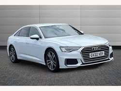 White Used 2022 Audi A6 S-Line Sedan | £25,150 (Fair price)