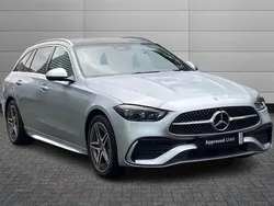 Silver Used 2023 Mercedes C300e AMG Line Premium Plus Estate | £30,750 (Good price)