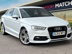 White Used 2016 Audi A3 S-Line Sedan | £11,690 (Fair price)