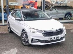 Moon white metallic body / graphite grey metallic roof Used 2024 Skoda Fabia Colour Edition Hatchback | £15,250 (Fair price)