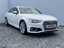 White Used 2019 Audi A4 S-Line Sedan | £15,700 (Fair price)