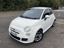 Bossa nova white Used 2014 Fiat 500S S Hatchback | £2,998 (Good price)