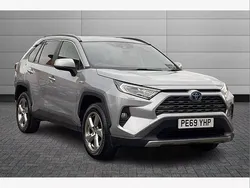 Silver Used 2019 Toyota RAV4 Hybrid SUV | £24,450 (Fair price)