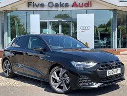 Black Used 2025 Audi A3 Sportback Black Edition Hatchback | £31,980