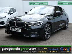 Jet black Used 2020 BMW 320 Sport Line Sedan | £20,995 (Fair price)
