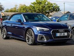Blue Used 2021 Audi A5 Cabriolet S-Line Cabriolet | £19,800 (Good price)
