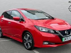 Red Used 2021 Nissan Leaf Tekna Hatchback | £10,655 (Fair price)