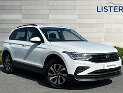 Pure white Used 2022 VW Tiguan Active SUV | £22,990 (Fair price)
