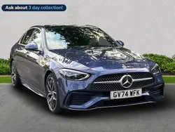 Blue Used 2025 Mercedes C200 AMG Line Premium Sedan | £37,140
