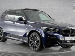 Blue Used 2022 BMW X5 M Sport SUV | £55,950 (Expensive)