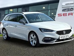 Glacial white Used 2025 Seat Leon FR Estate | £21,495 (Expensive)