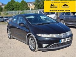 Black Used 2008 Honda Civic ES Hatchback | £2,988 (Fair price)